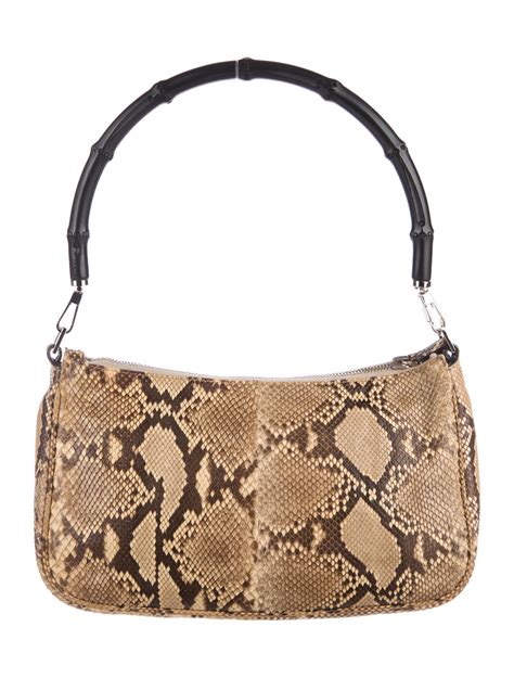 gucci snakeskin handbag.